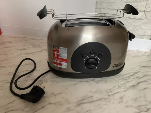 Powertec Kitchen Edelstahl-Toaster  Neu!