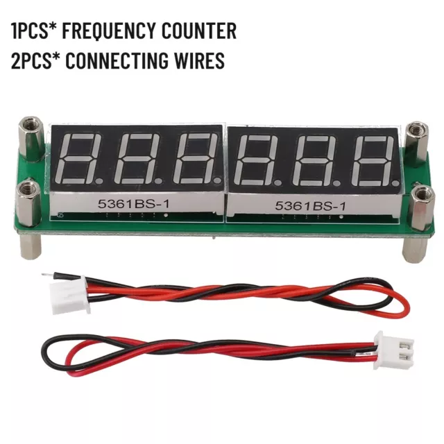 Compteur de fréquence d'affichage DEL bleu économique à 6 chiffres 0 1 MHz ~