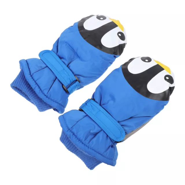Children's Winter Gloves Mittens for Kids with Finger Heated Ski Cute