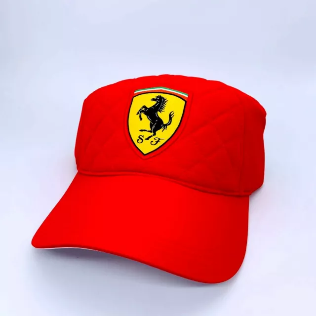 Ferrari Cap Kappe Mütze F1 Formel1 Scuderia Ferrari Wappen / Logo - Rot 3