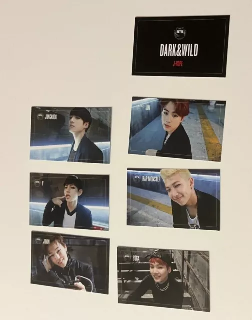 BTS Official Photocard DARK&WILD Kpop Genuine - 7 CHOOSE 2