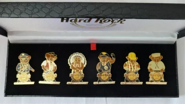 Hard Rock Cafe Teddybär-Pin-Set 2007 Universal City Osaka Open Badge Limited