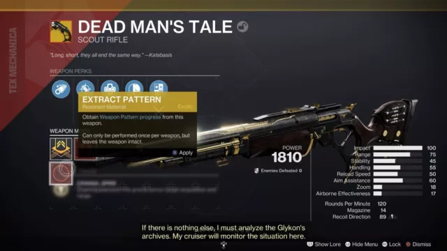 Presage Completion (Dead man's Tale Patern) - PS4/5/Xbox