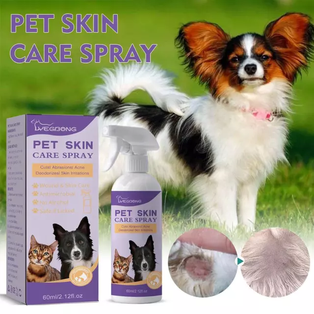 2Pcs  safest Hypochlorous Itch Relief Spray, Hot Spot Treatment Cats} For Dogs&