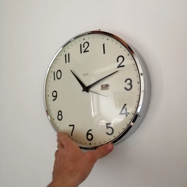 orologio parete vintage in metallo HELLEN vintage metal wall clock 30 cm.