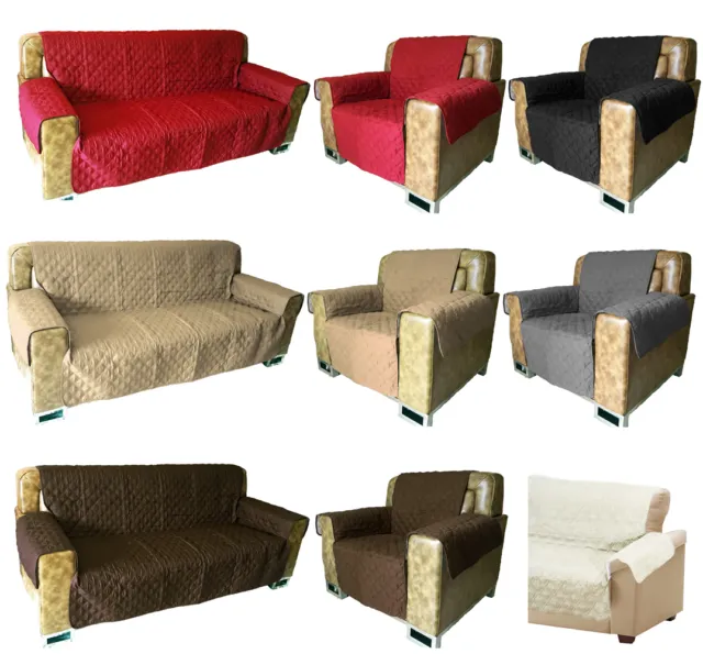 Sofa Arm Chair Furniture Pet Dog Protector Quilted Slip Cover Settee Chair Throw
