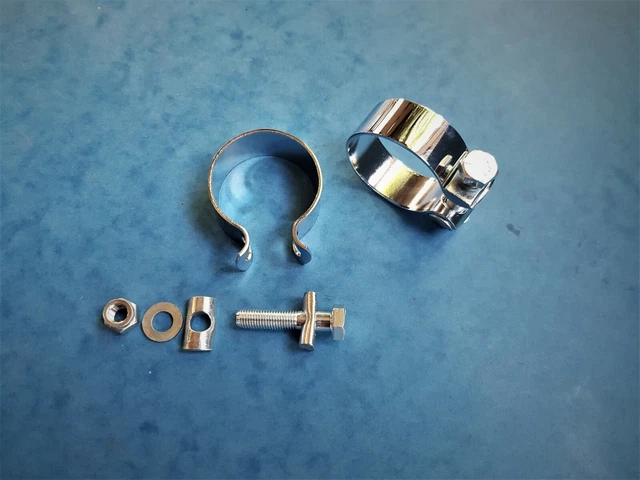 TRIUMPH SCHALLDÄMPFER CLIP X2 E 2271 1963-73 6T TR6 T120 BONNEVILLE