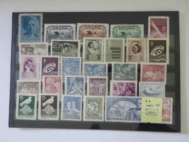 POLEN 1948-50 SAMMLUNG POSTFRISCH**  /Dk142