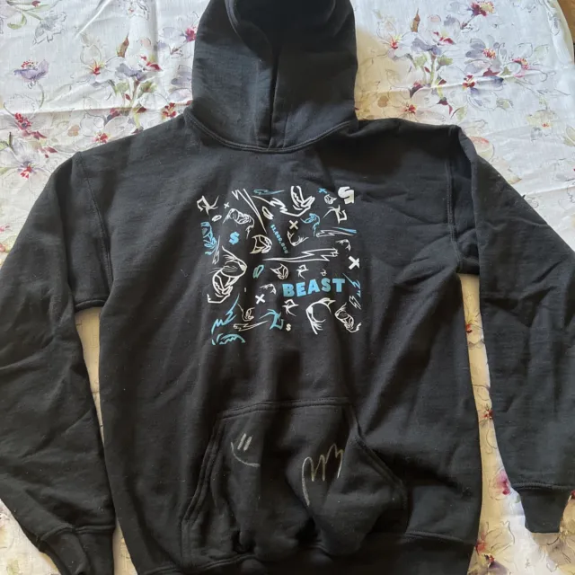 Mr Beast Limited Edition Live Stream Hoodie Hand Signed Size Youth Lg 1 Million