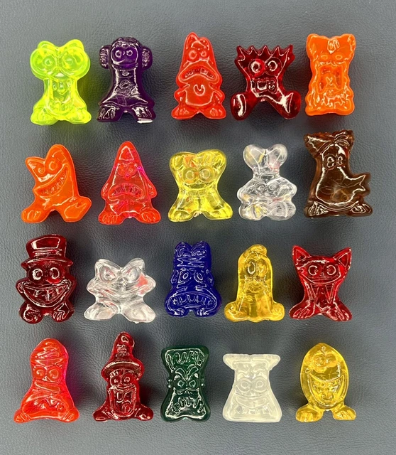 Gogos Crazy Bones COMPLETE Jelly SET of CLASSIC MUTANTS 20 total w/ Eggy 0974