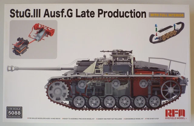 RYEFIELD MODEL RFM RM-5073 1/35 Scale StuG.III Ausf.G Early Version Full Interior Plastic Model Kit