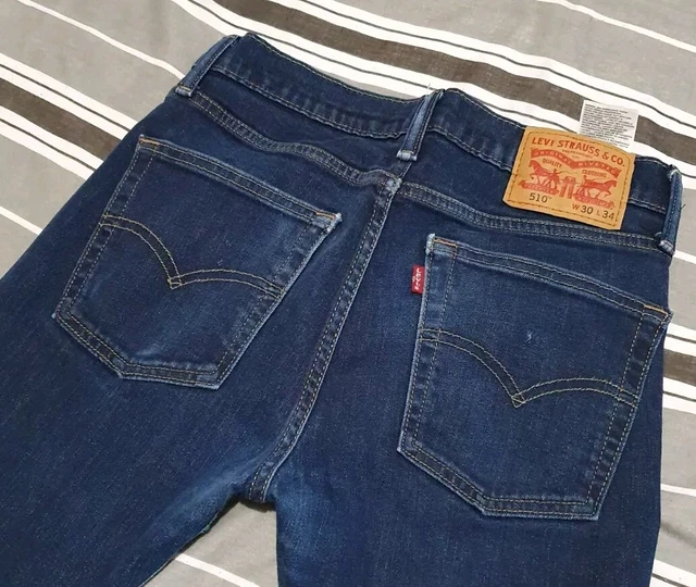 LEVI STRAUSS LEVIS 510 BIG E Slim SKINNY Stretch DENIM JEANS Blue Chinos 30 28 9.99 PicClick UK