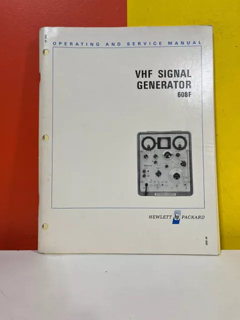 HP 02300-1 VHF Signal Generator 608F Operating & Service Manual