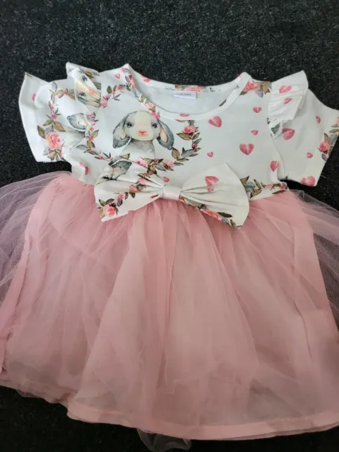 Baby Girls Pink Tutu Dress Size 3-6 Months