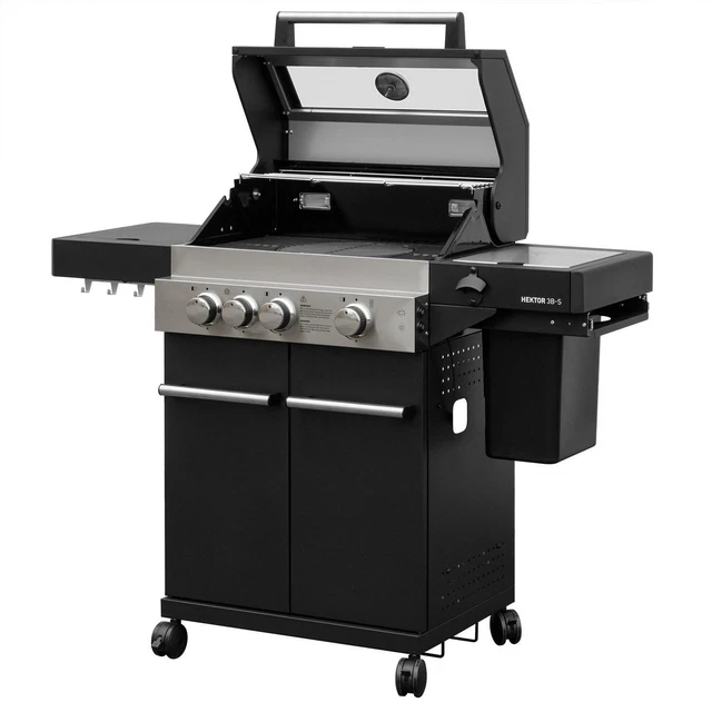 Feuergott Gas-Grillstation Hektor 3B-S inkl. Abdeckhaube Gasgrill