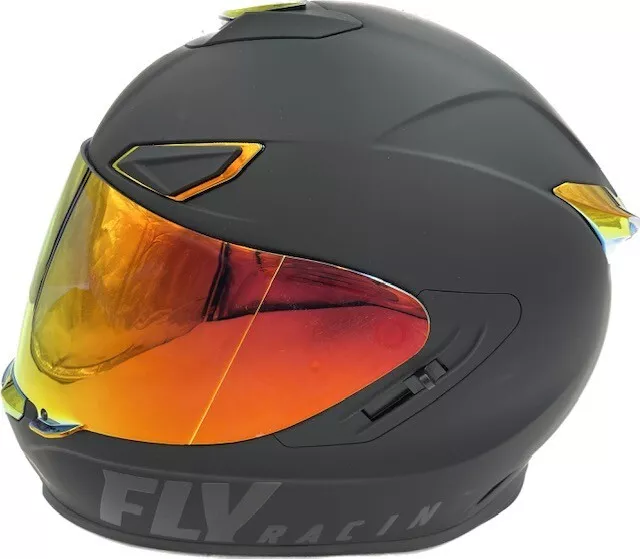 Fly Racing Sentinel Recon Helmet Matte Black/Fire Chrome Xs - 73-8395Xs 3