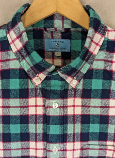 Castaway Medium Mens Shirt Flannel 48" Chest Fits A Large