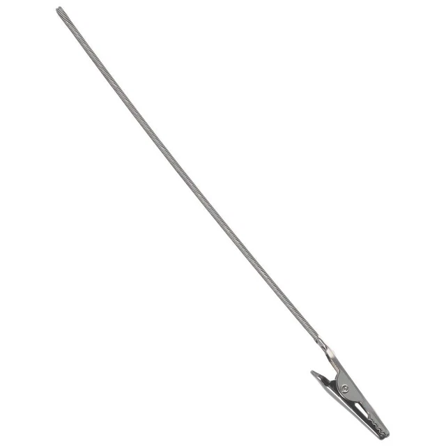 50 pz 15 cm corda metallica in acciaio inox clip alligatore decorazione