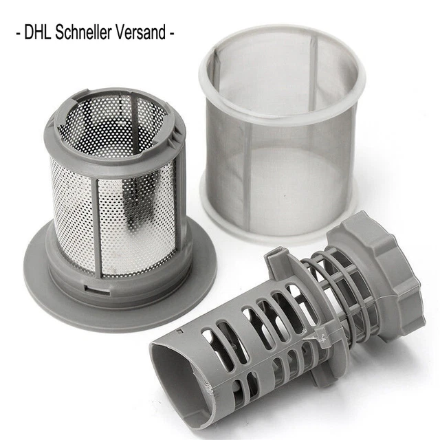 Indesit Spülmaschinen-Filter-Set – Zylindrischer Zentralfilter + Filtereinsatz, Ersatzteil-Kit