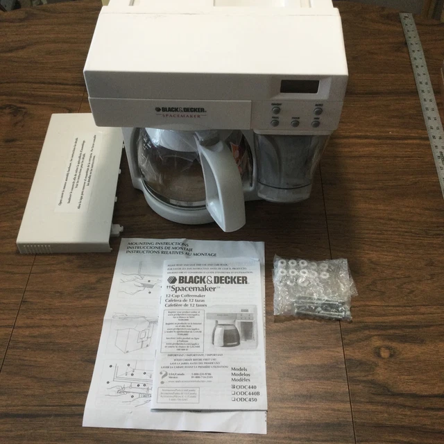 NEW BLACK DECKER Spacemaker Under 12 Cup Coffee Maker ODC440