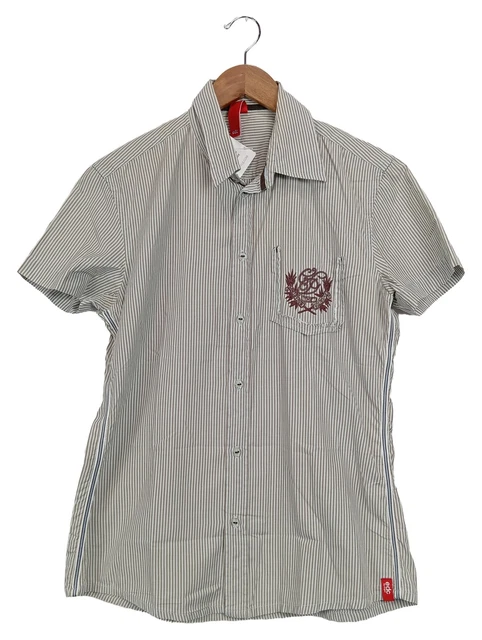 Chemise Homme Manches Courtes Rayée - Mise Au Green - Taille M