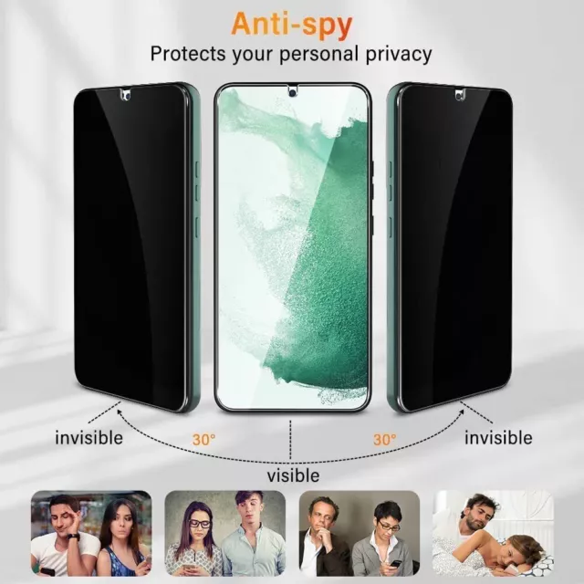 Schutzhülle Etui + Hartglas Privat Anti Spion für IPHONE 15 Plus 14 Profi Max Se 3