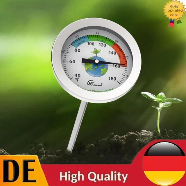 Termometro Da Terreno Con Sonda Brannan | Per Serra E Giardino | Misura Temperatura Terreno