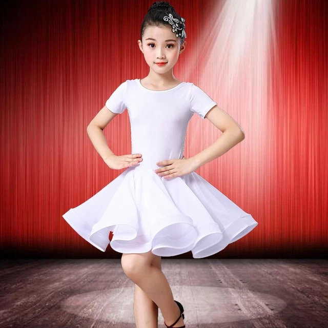 Ragazza Latino Salsa Danza Abito Bambini Performance Costume Stanza da Ballo