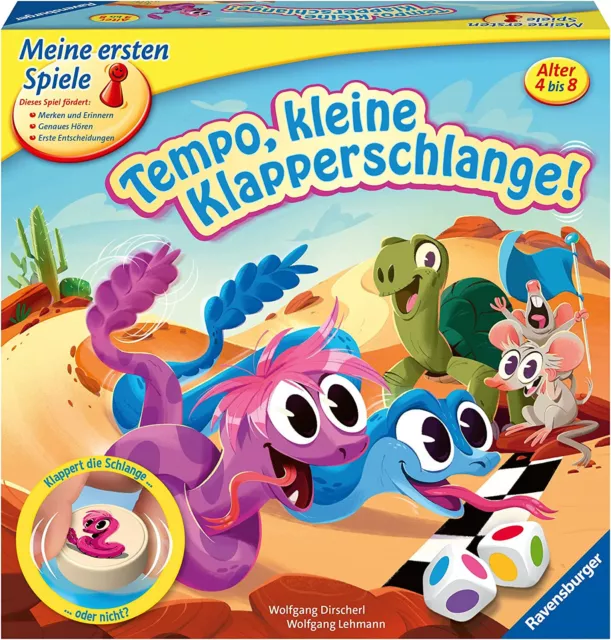 Meine Ersten Spiele - Tempo, Kleine Klapperschlange ! - Ravensburger 20950 # Neu