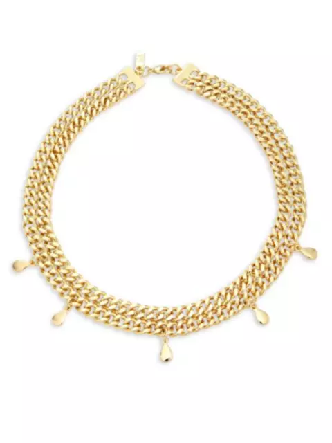 VANESSA MOONEY SAKS 5TH AVE The Bronx Necklace Goldtone Choker 14” was $95 NWT