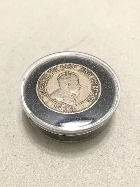 1903 Jamaica 1 Penny Copper-Nickel Coin