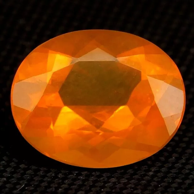 Shola Vrai 2,41 Carats Naturelle Orange Feu Opale Couleur Top Du Brésil