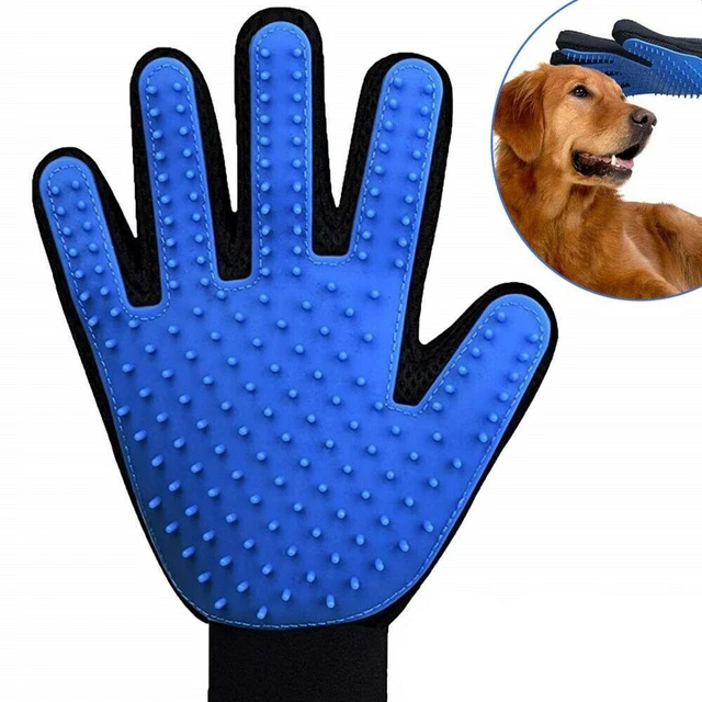 Pet Hair Brush Dog Cat Comb GLOVE Grooming Remover Mitt Fur Massage DeShedding