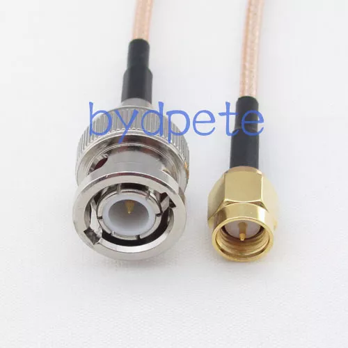 10feet BNC male plug to SMA male RF Pigtail Coaxial Jumper Cable 300cm RG316