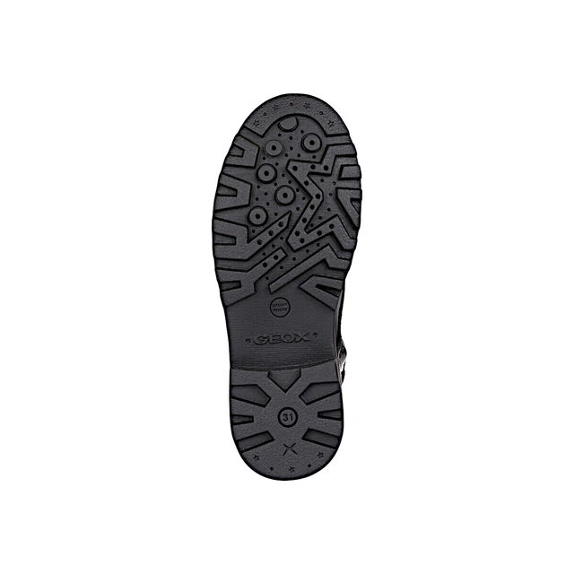 Geox Chaussures pour Femmes Bottines Rangers Militaire en Cuir Brillant Bottes 7