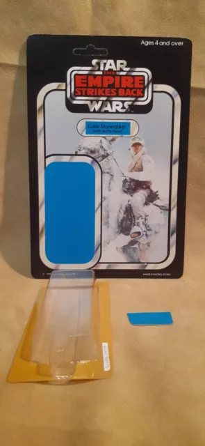 Kit Cardback Posteriore Vintage Star Wars Personalizzato Esb Luke Skywalker Hoth Kenner 45B