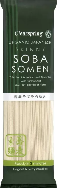 Spaghetti Soba Somen Biologici Giapponese Skinny 200g