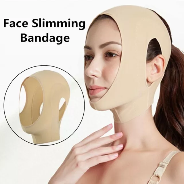 Elastic Face Slimming Bandage V Line Face Shaper Women Chin Cheek Lift Up  Belt Facial Anti Wrinkle Strap Face Care Slim Tools
