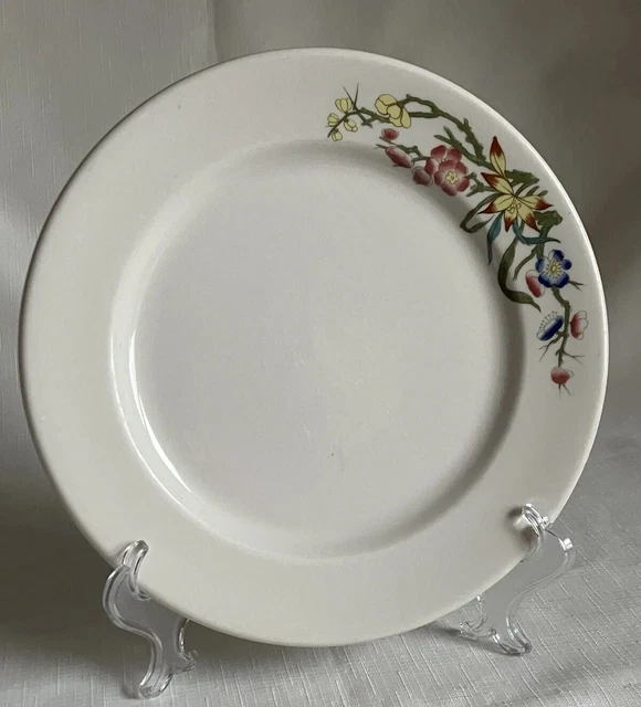 Vintage Syracuse China Bombay Flowers No Bird 9” Luncheon Plate