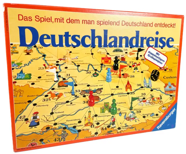 Deutschlandreise - Brettspiel von Ravensburger von 1977 - GEPRÜFT & KOMPLETT