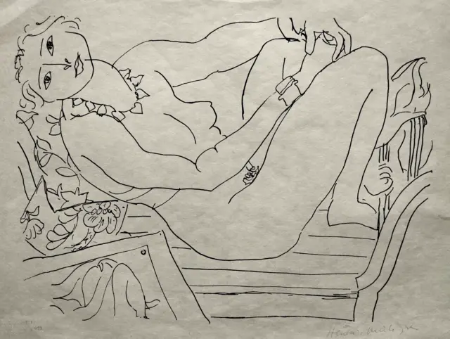 Henri Matisse Litografía 1960 ( Nudo Cézanne Braque Dufy Van Gogh )