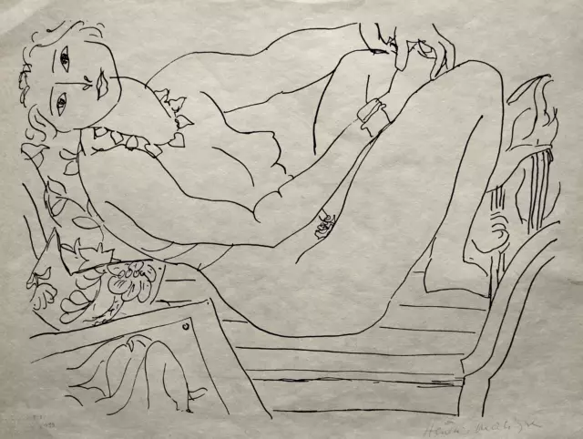 Henri Matisse Litografía 1960 ( Nudo Cézanne Braque Dufy Van Gogh )
