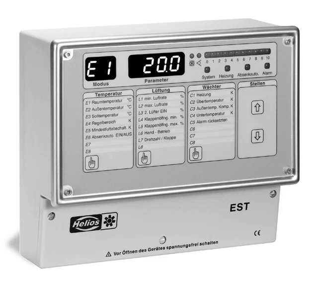 Helios Ventilatori Elettrone. Termostato di controllo EST regolatore temperatura ambiente 01355