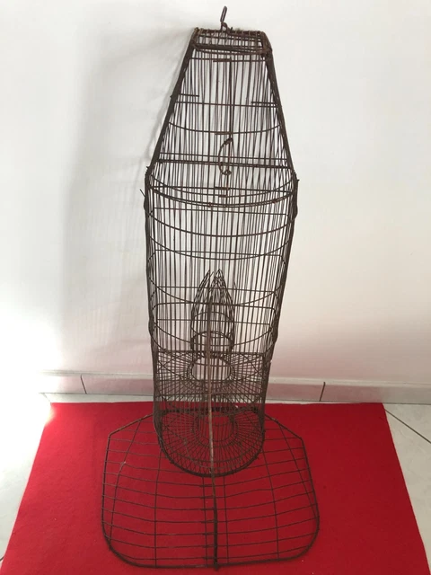 Nassa Per Gamberi Pieghevole – Trappola Per Pesci E Granchi In Rete 50x20x20 Cm Con Sacco Per Esca - 5