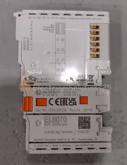 PLCモジュール】Beckhoff EL6070-0033 Module 【公式通販】