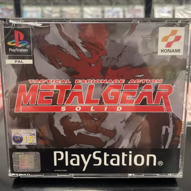 Metal Gear Solid Playstation 1 PS1 PSX COMPLETO Italiano