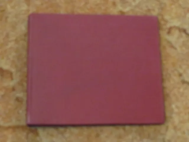 78 Rpm Record Storage Album, Burgandy,  Holds 12 Records,