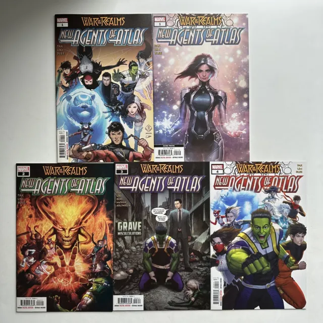 Marvel War of the Realms New Agents of Atlas #1 2 3 4 Complete 1-4 Set 2019 NM