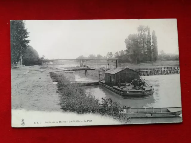 CPA 94 CRETEIL - Bords de la Marne - Le Port