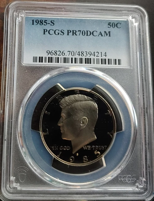 1985-S 50C Pcgs Pr70Dcam Kennedy Top Registry None Finer Jfk Half Dollar Coin